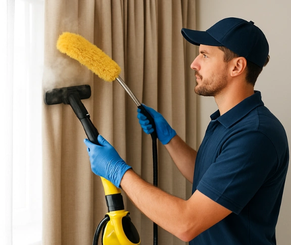 Trusted drapes cleaning technician Matty Curtain Cleaning mount-ommaney QLD